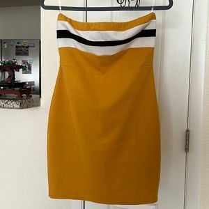 Strapless bodycon dress